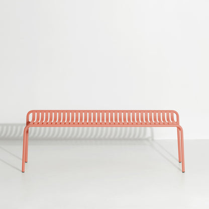 Banc sans dossier Week-End de Studio Brichet-Ziegler - Petite Friture-Corail-The Woods Gallery