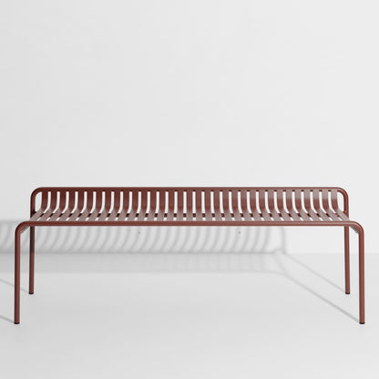 Banc sans dossier Week-End de Studio Brichet-Ziegler - Petite Friture-Rouge-Brun-The Woods Gallery