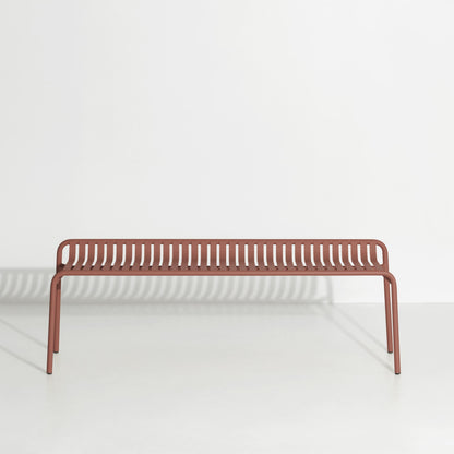 Banc sans dossier Week-End de Studio Brichet-Ziegler - Petite Friture-Terracotta-The Woods Gallery