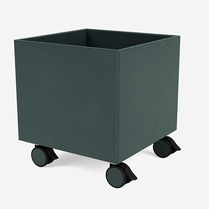 Boite de Rangement Colour Box I – S6161 par Peter J. Lassen - Montana-163 Black Jade-Roulettes h 6.8cm-The Woods Gallery