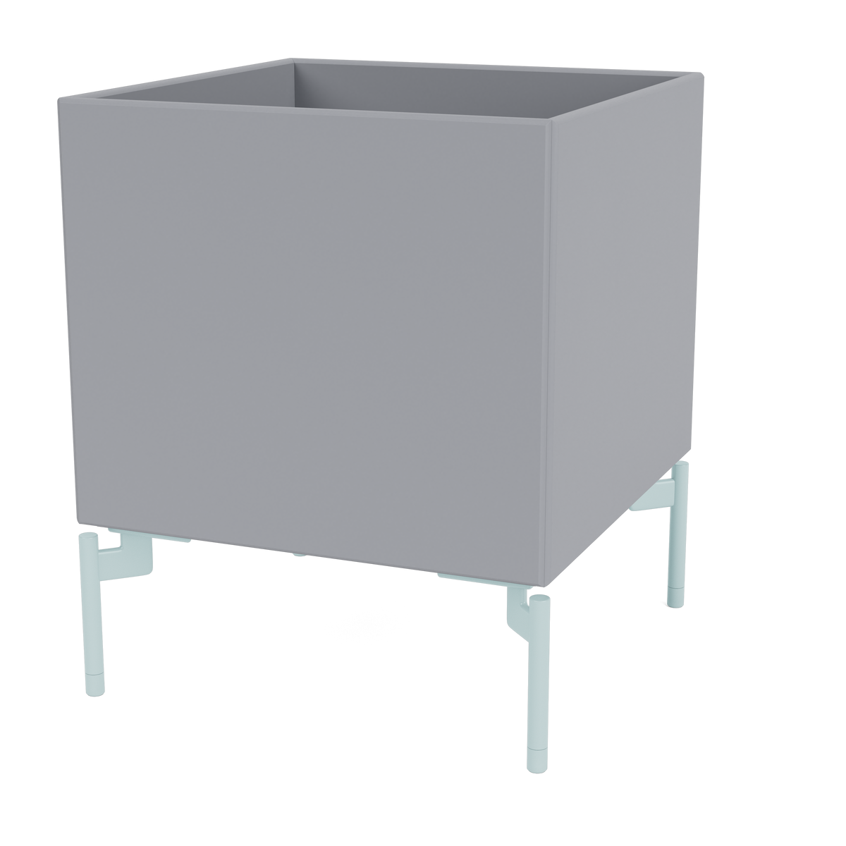 Boite de Rangement Colour Box I – S6161 par Peter J. Lassen, laque 100 Graphic, sur pieds 148 Flint, packshot Montana