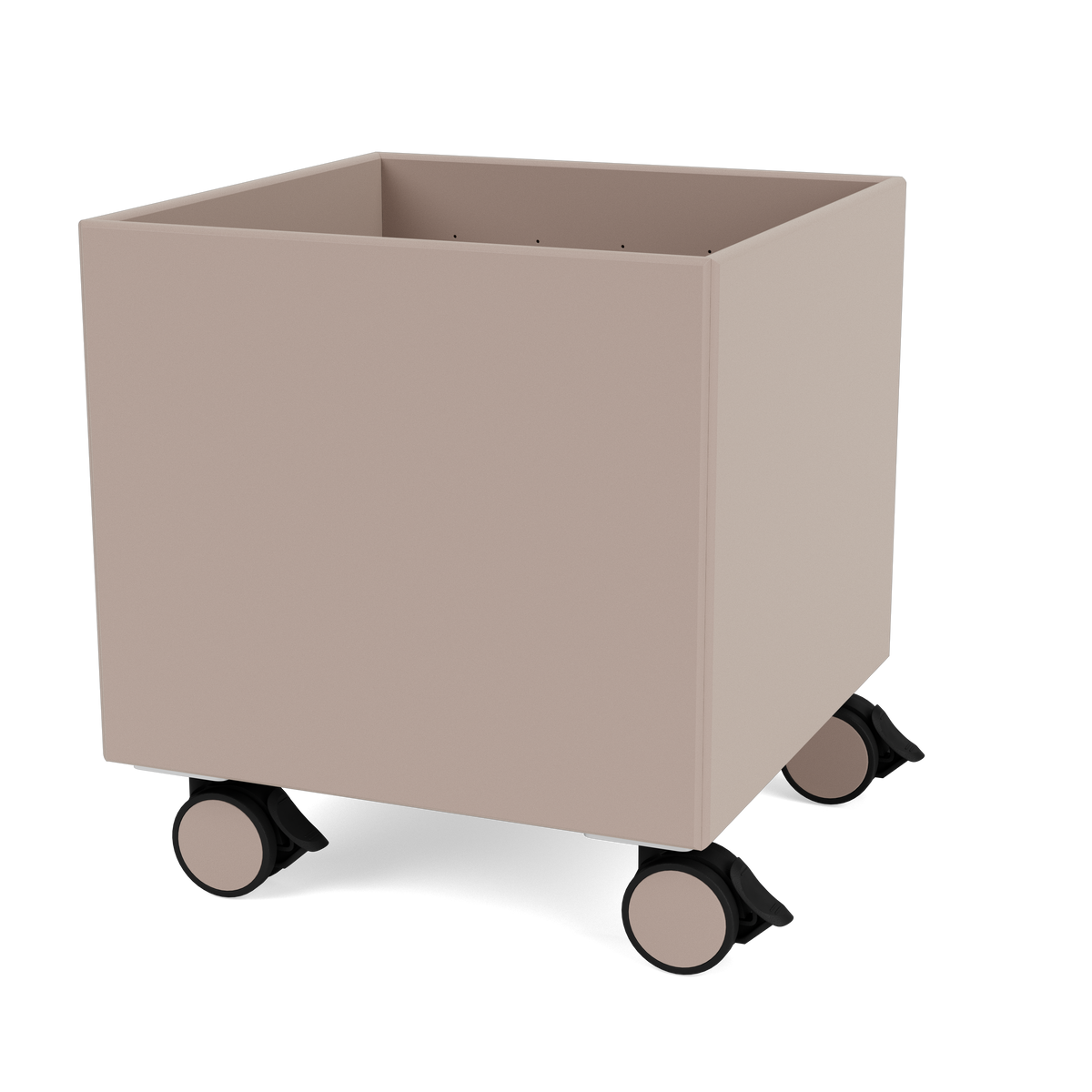 Boite de Rangement Colour Box I – S6161 par Peter J. Lassen, laque 137 Mushroom, sur roulettes, packshot Montana