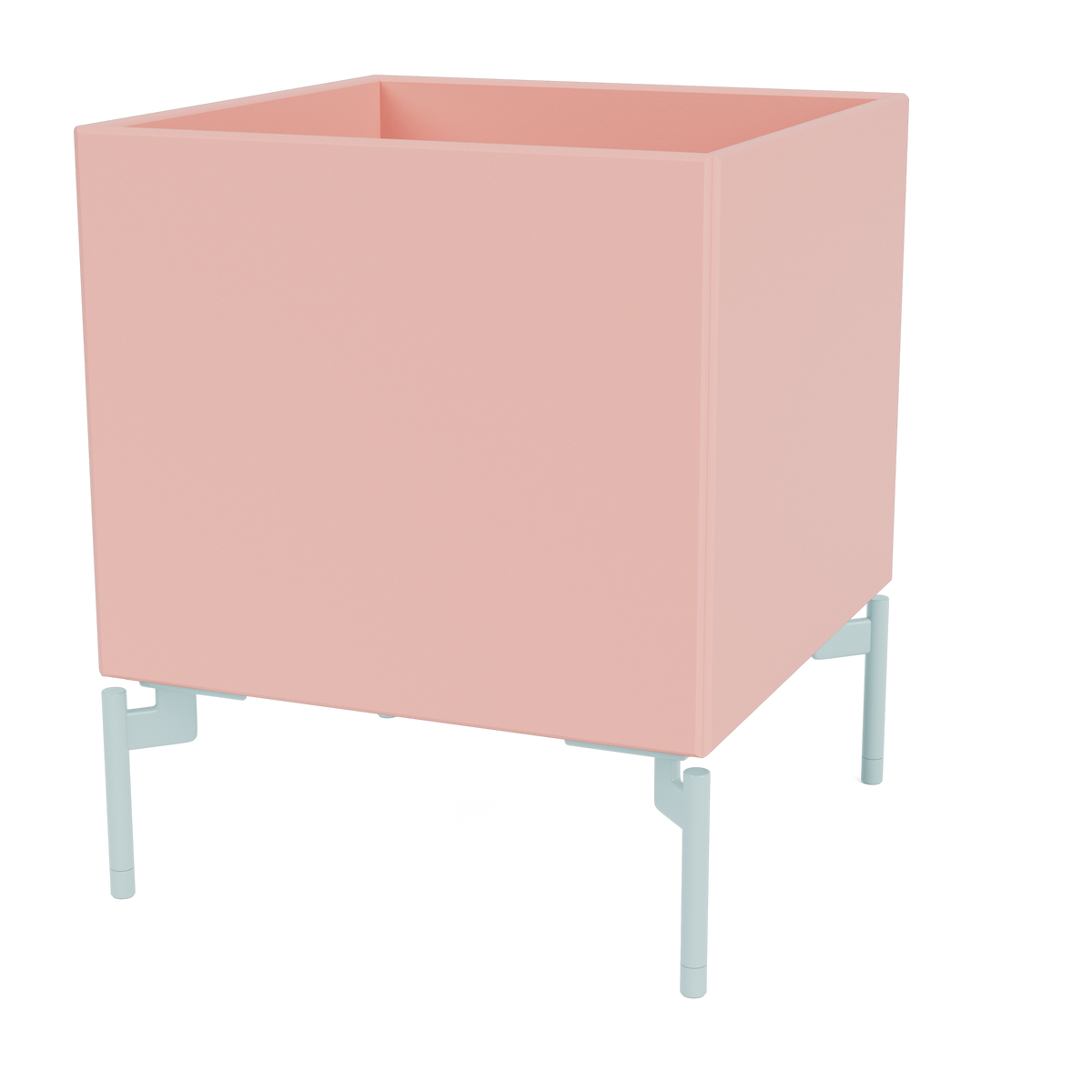 Boite de Rangement Colour Box I – S6161 par Peter J. Lassen, laque 167 Ruby, sur pieds 148 Flint, packshot Montana