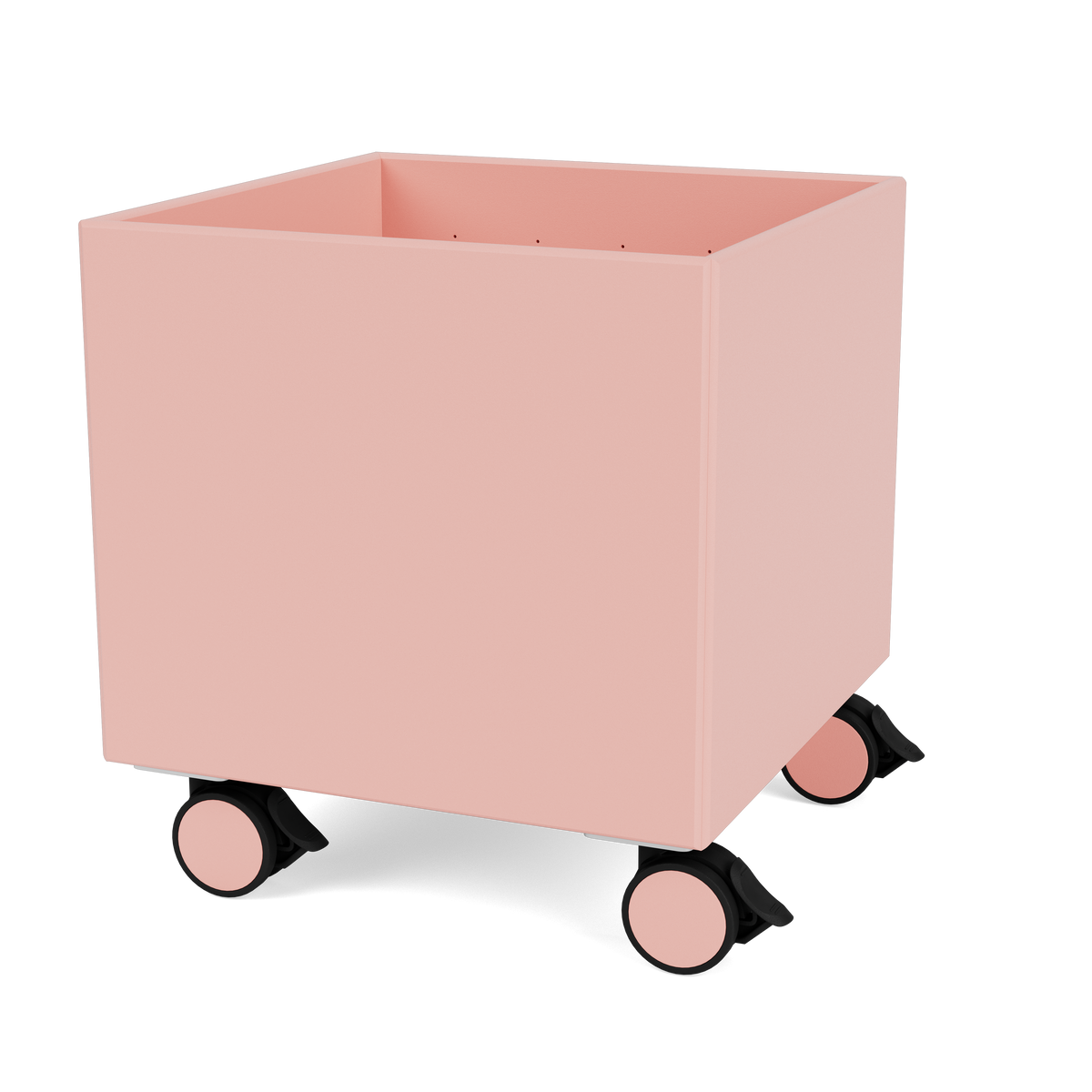 Boite de Rangement Colour Box I – S6161 par Peter J. Lassen, laque 167 Ruby, sur roulettes, packshot Montana