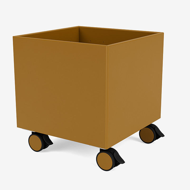 Boite de Rangement Colour Box I – S6161 par Peter J. Lassen - Montana-142 Amber-Roulettes h 6.8cm-The Woods Gallery