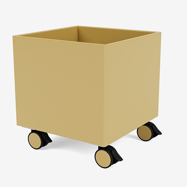 Boite de Rangement Colour Box I – S6161 par Peter J. Lassen - Montana-157 Cumin-Roulettes h 6.8cm-The Woods Gallery