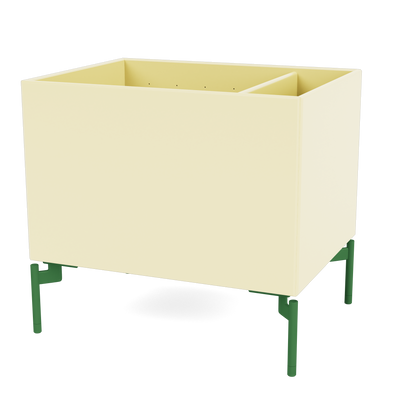 Boîte de rangement Colour Box II S4162 par Peter J. Lassen, laque 159 Camomile, sur pieds 12,6 cm Parsley, packshot Montana