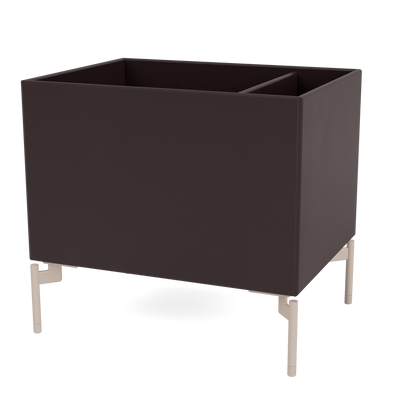 Boîte de rangement Colour Box II S4162 par Peter J. Lassen, laque 160 Balsamic, sur pieds 12,6 cm Mushroom, packshot Montana