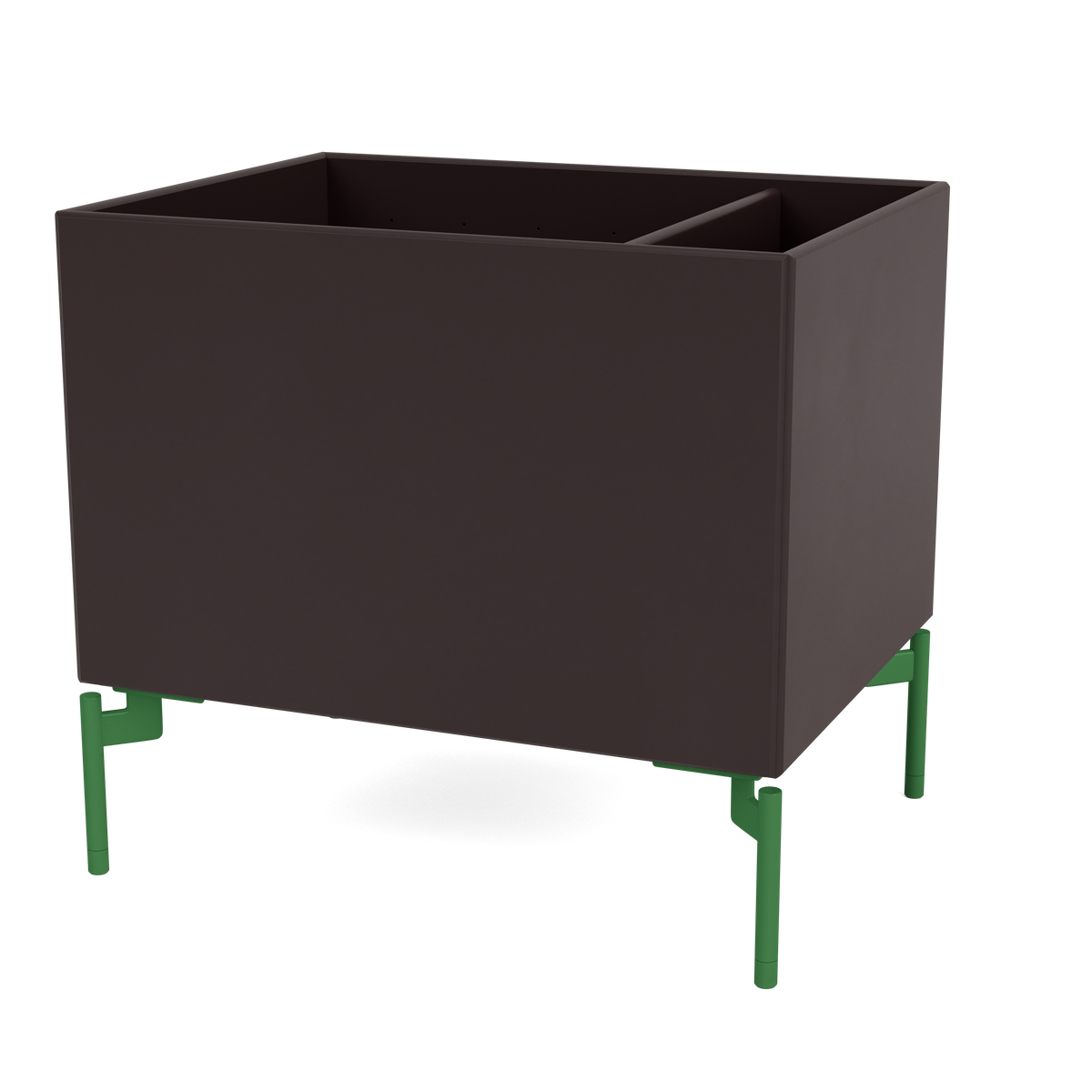 Boîte de rangement Colour Box II S4162 par Peter J. Lassen, laque 160 Balsamic, sur pieds 12,6 cm Parsley, packshot Montana