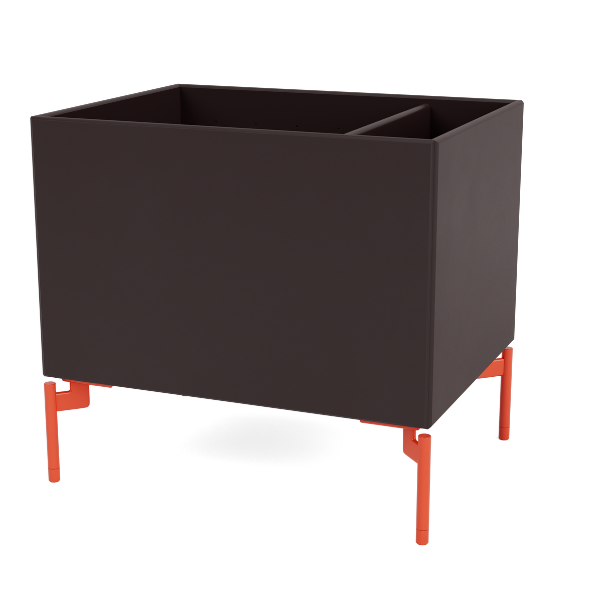 Boîte de rangement Colour Box II S4162 par Peter J. Lassen, laque 160 Balsamic, sur pieds 12,6 cm Rosehip, packshot Montana