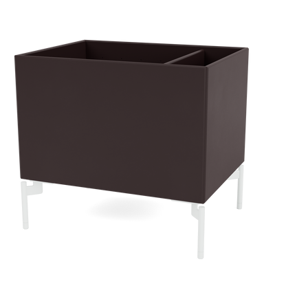 Boîte de rangement Colour Box II S4162 par Peter J. Lassen, laque 160 Balsamic, sur pieds 12,6 cm Snow, packshot Montana