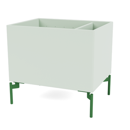 Boîte de rangement Colour Box II S4162 par Peter J. Lassen, laque 161 Mist, sur pieds 12,6 cm Parsley, packshot Montana