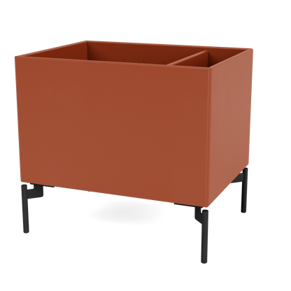 Boîte de rangement Colour Box II S4162 par Peter J. Lassen, laque 162 Hokkaido, sur pieds 12,6 cm Black, packshot Montana