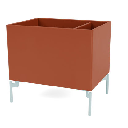 Boîte de rangement Colour Box II S4162 par Peter J. Lassen, laque 162 Hokkaido, sur pieds 12,6 cm Flint, packshot Montana
