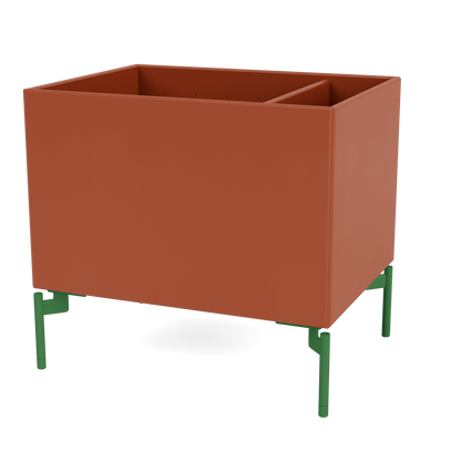 Boîte de rangement Colour Box II S4162 par Peter J. Lassen, laque 162 Hokkaido, sur pieds 12,6 cm Parsley, packshot Montana