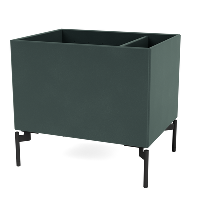 Boîte de rangement Colour Box II S4162 par Peter J. Lassen, laque 163 Black Jade, sur pieds 12,6 cm Black, packshot Montana