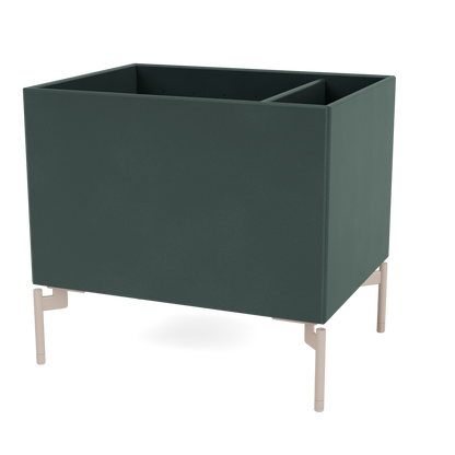 Boîte de rangement Colour Box II S4162 par Peter J. Lassen, laque 163 Black Jade, sur pieds 12,6 cm Mushroom, packshot Montana