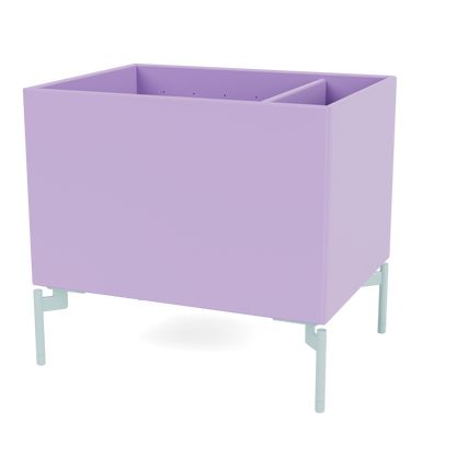 Boîte de rangement Colour Box II S4162 par Peter J. Lassen, laque 164 Iris, sur pieds 12,6 cm Flint, packshot Montana