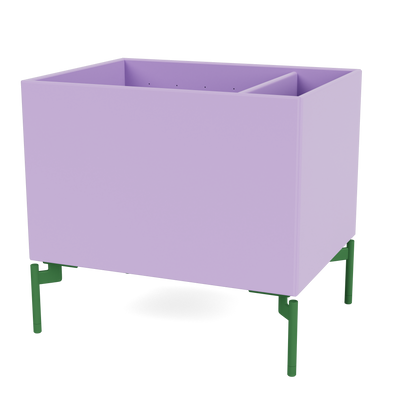 Boîte de rangement Colour Box II S4162 par Peter J. Lassen, laque 164 Iris, sur pieds 12,6 cm Parsley, packshot Montana