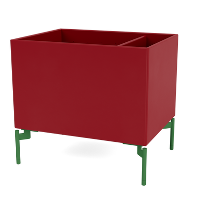 Boîte de rangement Colour Box II S4162 par Peter J. Lassen, laque 165 Beetroot, sur pieds 12,6 cm Parsley, packshot Montana
