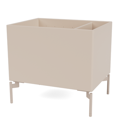 Boîte de rangement Colour Box II S4162 par Peter J. Lassen, laque 168 Clay, sur pieds 12,6 cm Mushroom, packshot Montana