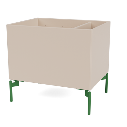 Boîte de rangement Colour Box II S4162 par Peter J. Lassen, laque 168 Clay, sur pieds 12,6 cm Parsley, packshot Montana