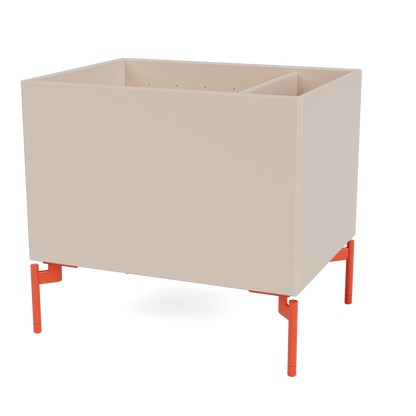 Boîte de rangement Colour Box II S4162 par Peter J. Lassen, laque 168 Clay, sur pieds 12,6 cm Rosehip, packshot Montana