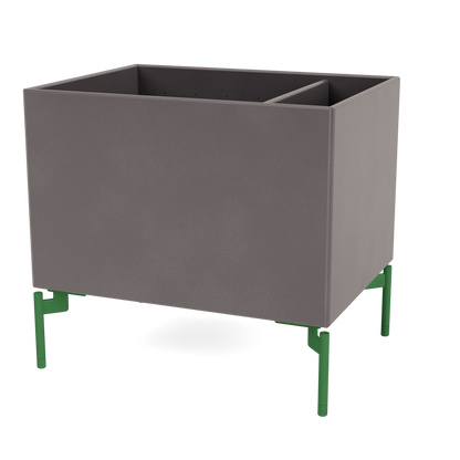 Boîte de rangement Colour Box II S4162 par Peter J. Lassen, laque 35 Coffee, sur pieds 12,6 cm Parsley, packshot Montana