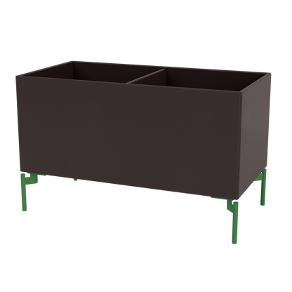 Boîte de rangement Colour Box III S1162 par Peter J. Lassen, laque 160 Balsamic, sur pieds 12,6 cm Parsley, packshot Montana