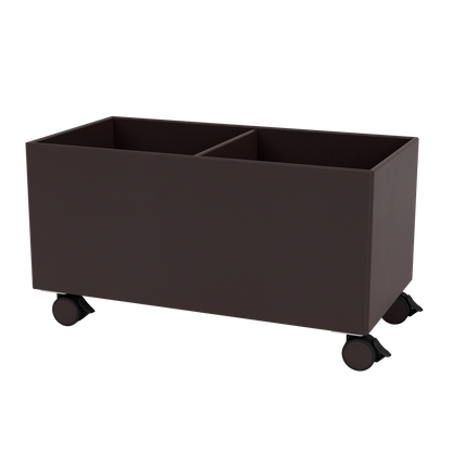 Boîte de rangement Colour Box III S1162 par Peter J. Lassen, laque 160 Balsamic, sur roulettes, packshot Montana