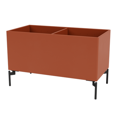 Boîte de rangement Colour Box III S1162 par Peter J. Lassen, laque 162 Hokkaido, sur pieds 12,6 cm Black, packshot Montana