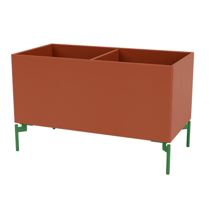 Boîte de rangement Colour Box III S1162 par Peter J. Lassen, laque 162 Hokkaido, sur pieds 12,6 cm Parsley, packshot Montana