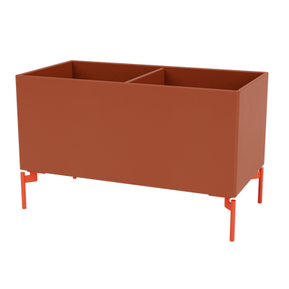 Boîte de rangement Colour Box III S1162 par Peter J. Lassen, laque 162 Hokkaido, sur pieds 12,6 cm Rosehip, packshot Montana