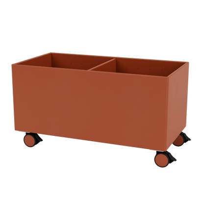 Boîte de rangement Colour Box III S1162 par Peter J. Lassen, laque 162 Hokkaido, sur roulettes, packshot Montana