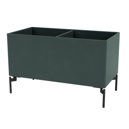 Boîte de rangement Colour Box III S1162 par Peter J. Lassen, laque 163 Black Jade, sur pieds 12,6 cm Black, packshot Montana
