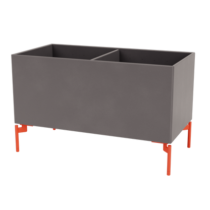 Boîte de rangement Colour Box III S1162 par Peter J. Lassen, laque 35 Coffee, sur pieds 12,6 cm Rosehip, packshot Montana