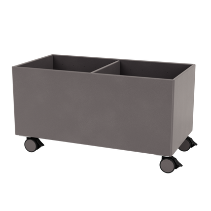 Boîte de rangement Colour Box III S1162 par Peter J. Lassen, laque 35 Coffee, sur roulettes, packshot Montana