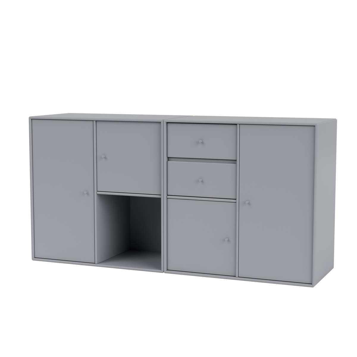 Buffet Couple par Peter J. Lassen, laque 100 Graphic, suspendu au mur, packshot Montana