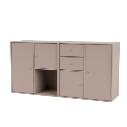 Buffet Couple par Peter J. Lassen, laque 137 Mushroom, suspendu au mur, packshot Montana