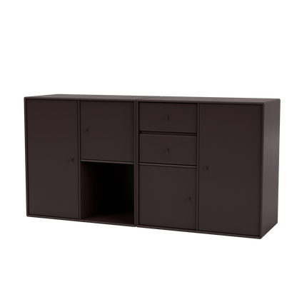 Buffet Couple par Peter J. Lassen, laque 160 Balsamic, suspendu au mur, packshot Montana