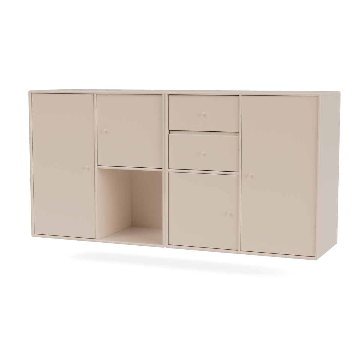 Buffet Couple par Peter J. Lassen, laque 168 Clay, suspendu au mur, packshot Montana