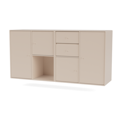 Buffet Couple par Peter J. Lassen, laque 168 Clay, suspendu au mur, packshot Montana