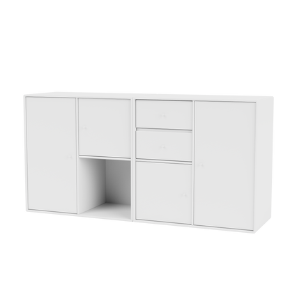 Buffet Couple par Peter J. Lassen, laque 38 Snow, suspendu au mur, packshot Montana