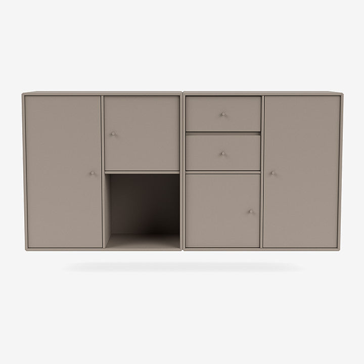 Buffet Couple par Peter J. Lassen - Montana-141 Truffle-Avec rail de suspension-The Woods Gallery