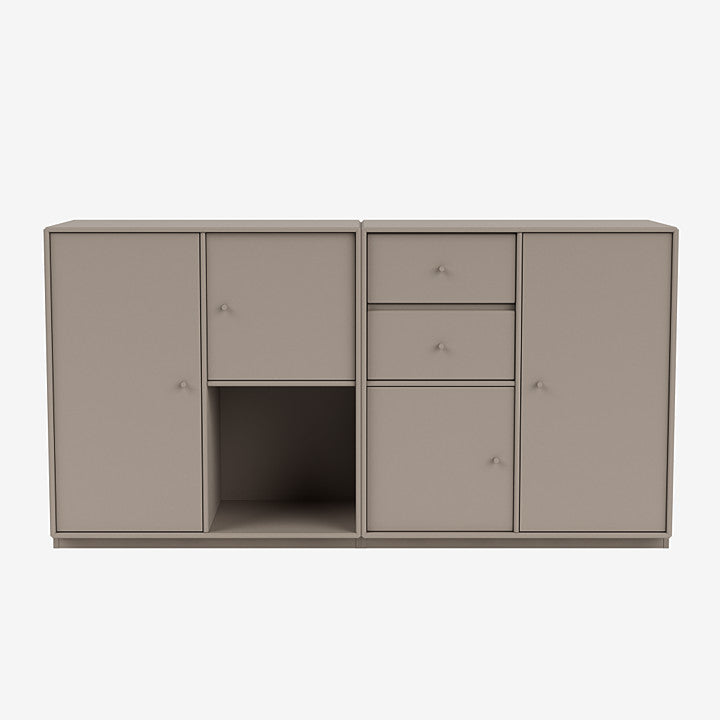 Buffet Couple par Peter J. Lassen - Montana-141 Truffle-Plinthe h 3cm-The Woods Gallery