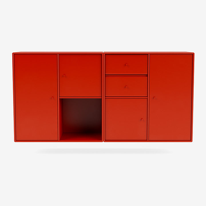 Buffet Couple par Peter J. Lassen - Montana-145 Rosehip-Avec rail de suspension-The Woods Gallery
