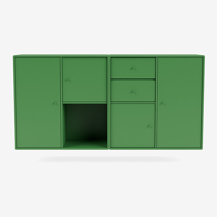 Buffet Couple par Peter J. Lassen - Montana-152 Parsley-Avec rail de suspension-The Woods Gallery
