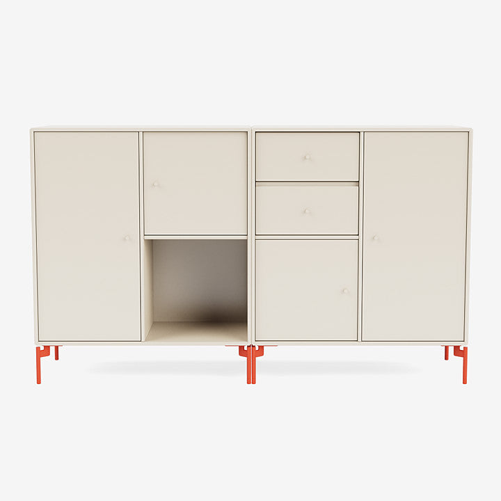 Buffet Couple par Peter J. Lassen - Montana-158 Oat-Pieds h 12.6cm-The Woods Gallery