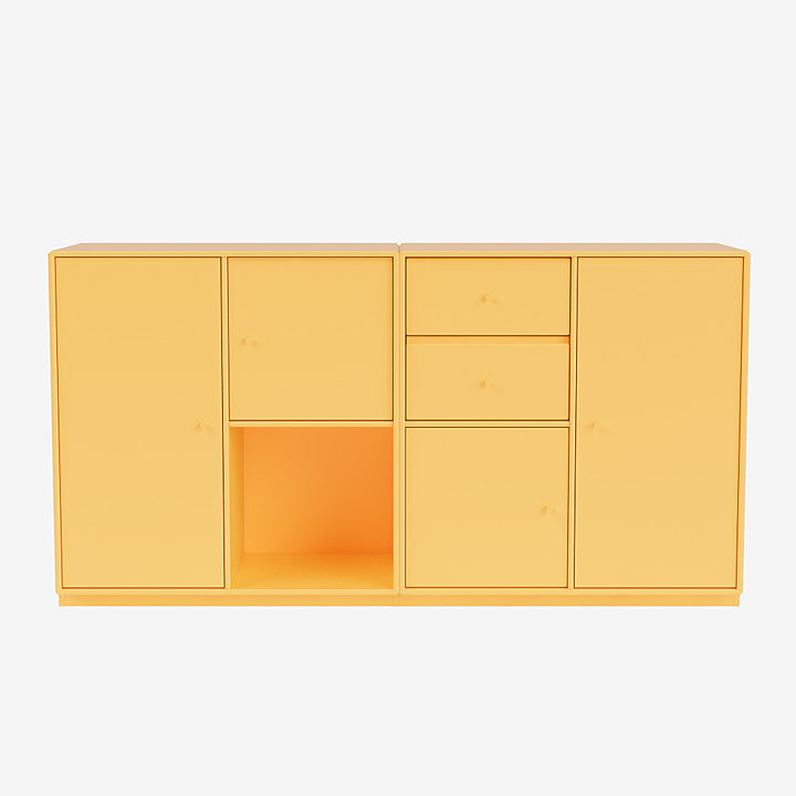 Buffet Couple par Peter J. Lassen - Montana-166 Acacia-Plinthe h 3cm-The Woods Gallery