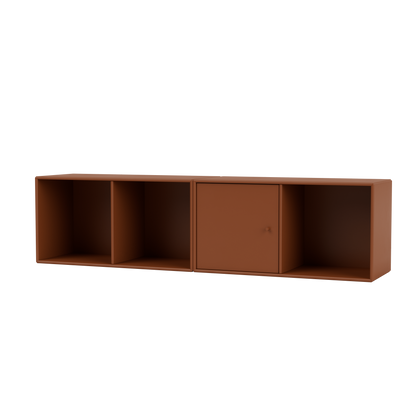 Buffet Line par Peter J. Lassen, laque 146 Hazelnut, suspendu au mur, packshot Montana
